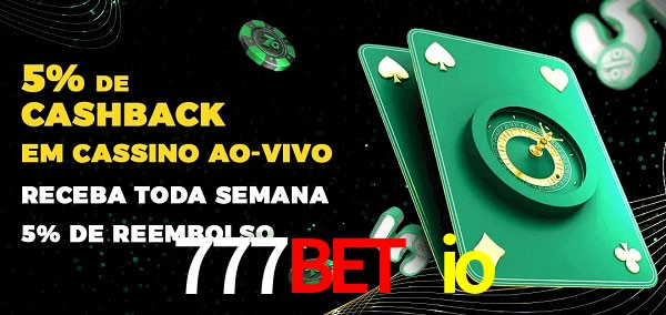 Promoções do cassino ao Vivo 777bet io